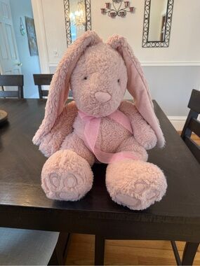 🐰 Sweet & Soft! Pastel Pink Bunny Rabbit Plush Toy